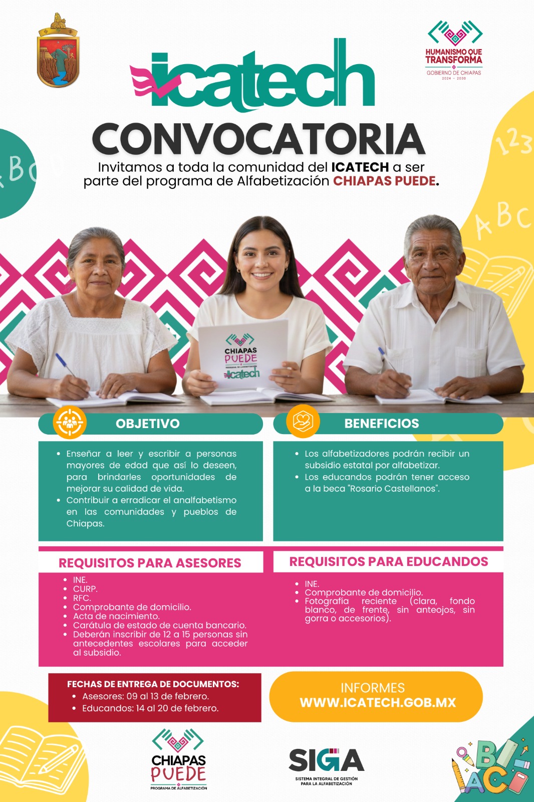 Convocatoria Instructor - Programa CHIAPAS PUEDE